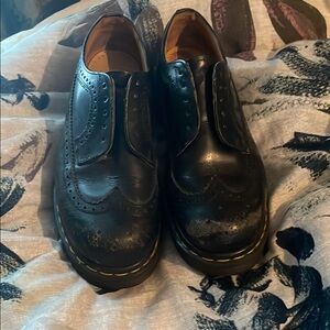 Classic Black Leather Men's Brogues